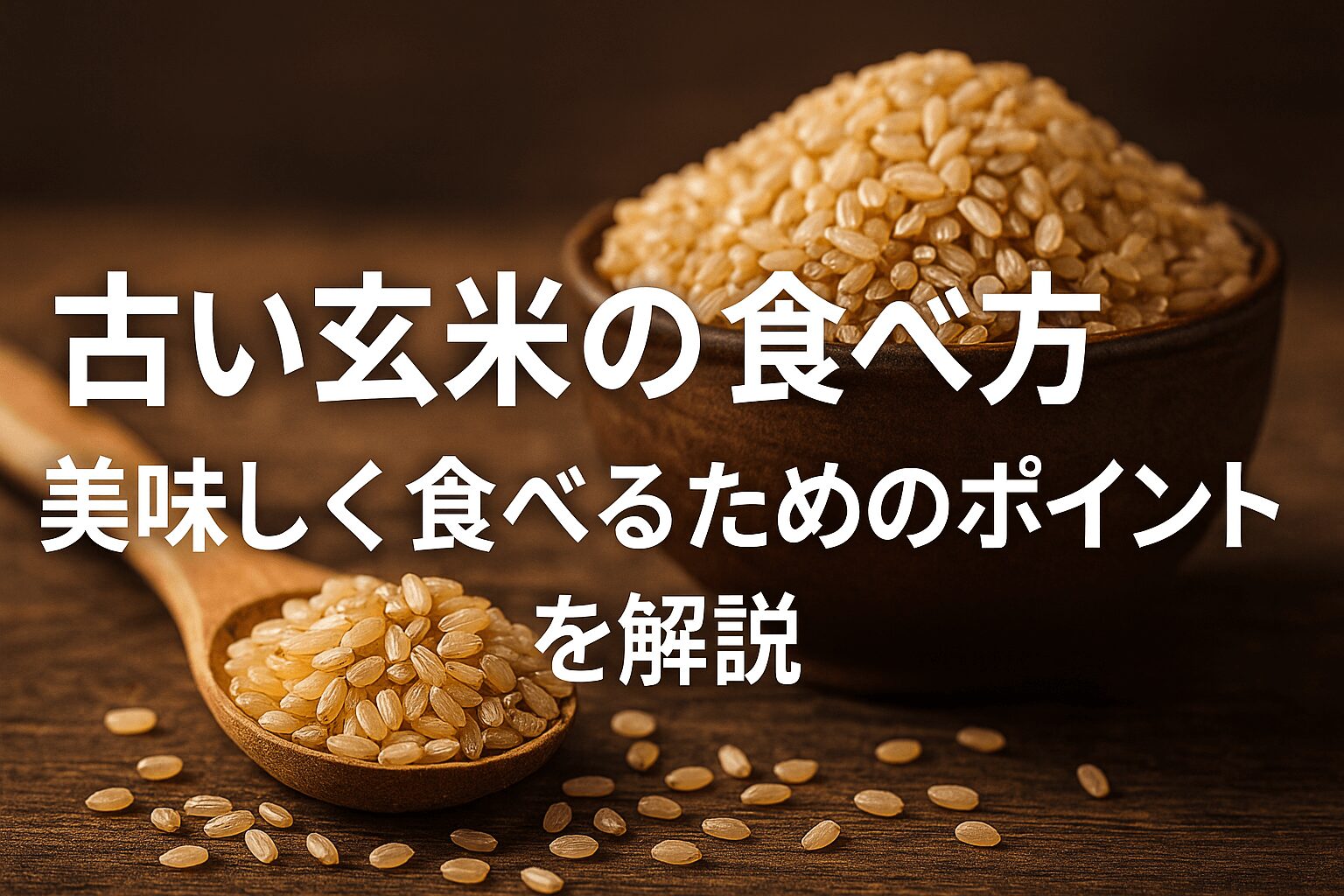 古い玄米の食べ方